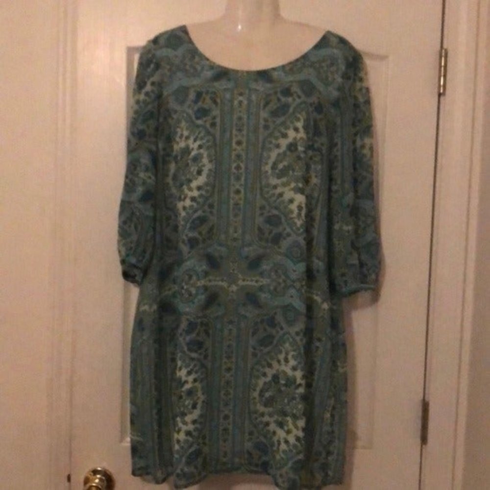Ladies 3/4 Sleeve mini Dress By a.n.a. XL